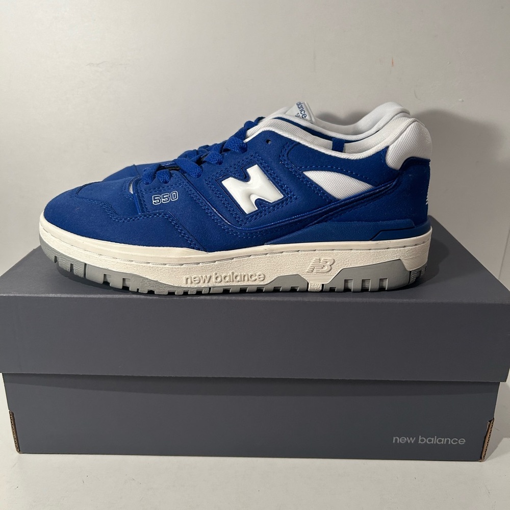 New Balance 550 Team Royal Suede